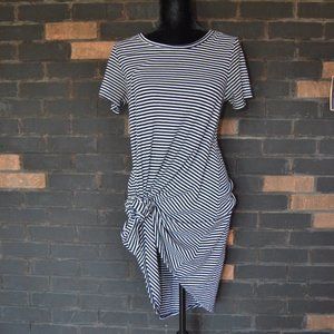 LuLaRoe Ribbed Nautical Striped Hi Low Carly Dress